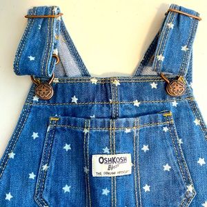 Girls Oshkosh Star Overalls Shorts